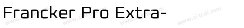 Francker Pro Extra字体转换